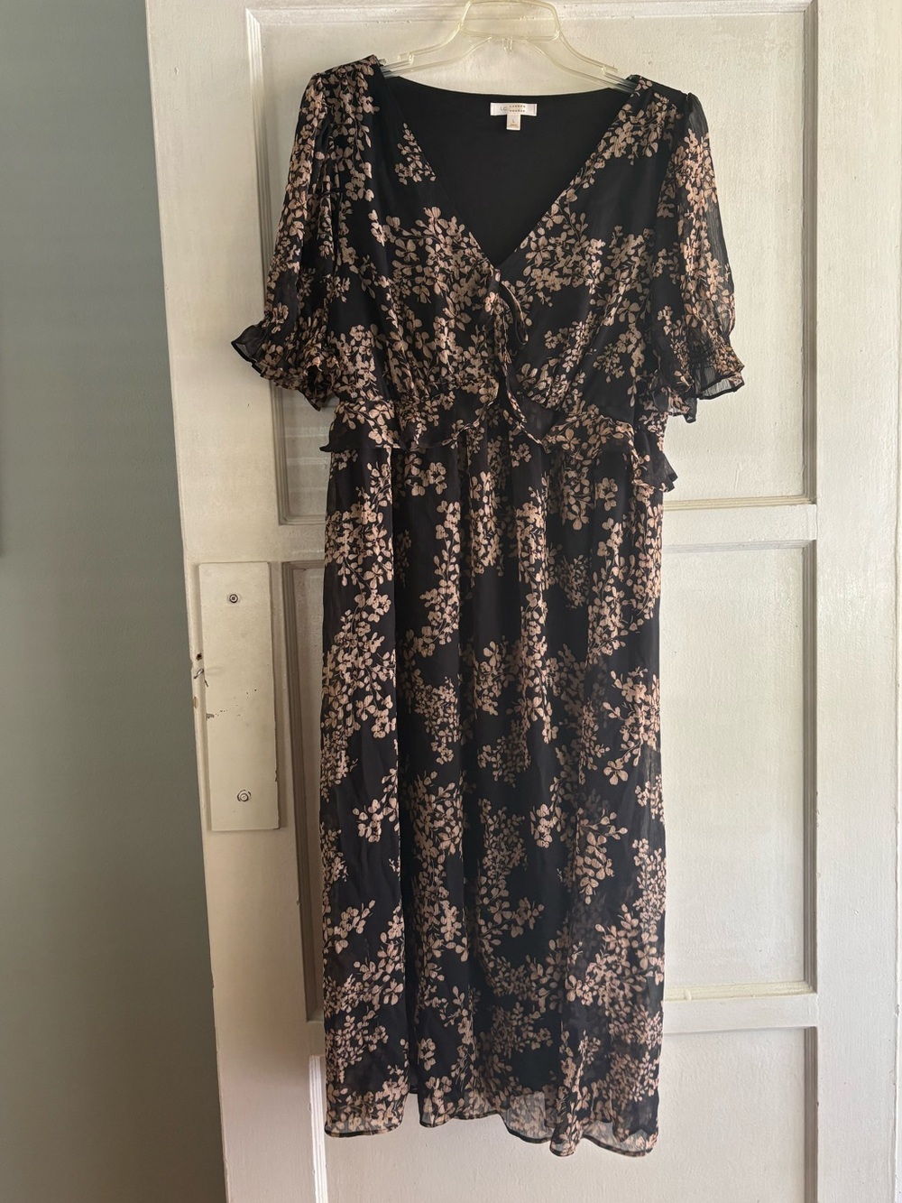 Lauren Conrad floral Maxi dress Sz L